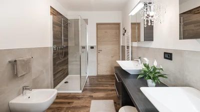 Bathroom of the apartment Seceda in Ortisei